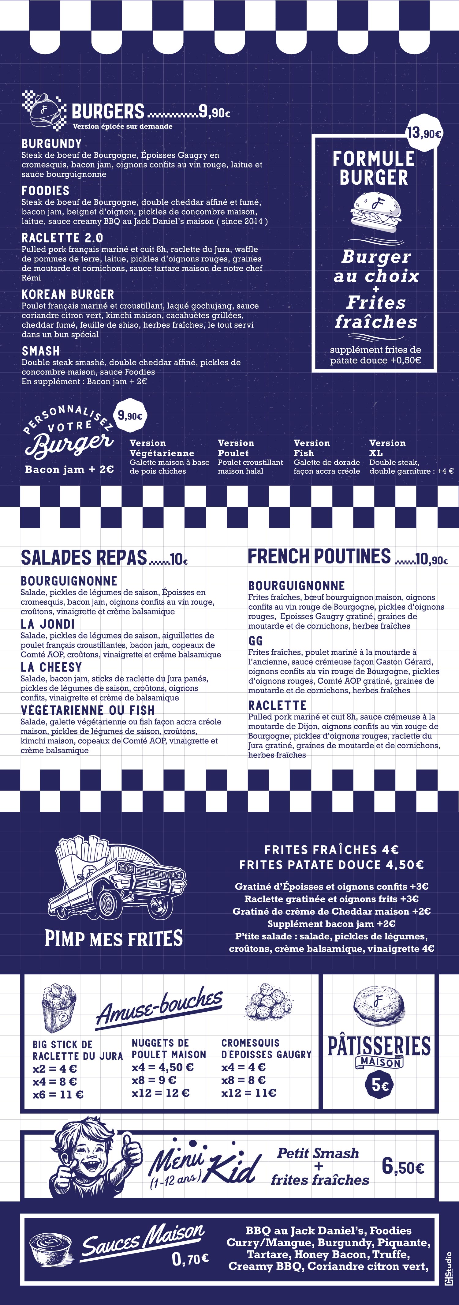 Carte du restaurant Foodies